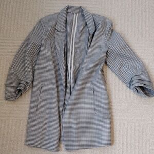 Black and White Checkered Blazer